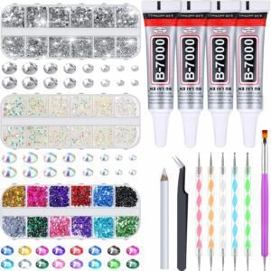 shynek B7000 Jewelry Glue with Rhinestones for Crafts, 6300P... shynek B7000 Jewelry Glue with Rhinestones for Crafts, 6300P...