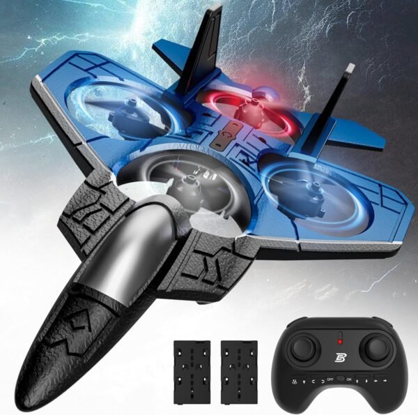 BEZGAR RC Fighter Airplane丨F-22 Raptor Mini Drone Remote Control Jet BEZGAR RC Fighter Airplane丨F-22 Raptor Mini Drone Remote Control Jet Plane Stunt Drone for Adults & Kids Toy with Light Gift for Kids Beginner