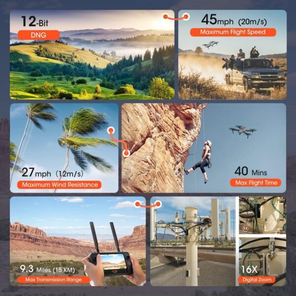 Autel Robotics EVO 2 Pro V3: 2025 Son-y 1" CMOS & 6K HDR Video, Moonlight Algorithm 2.0, Max ISO 44000,12-Bit DNG, 6.4" Smart Controller SE, 15KM Transmission, 360° Obstacle Avoidance, 40 Minutes