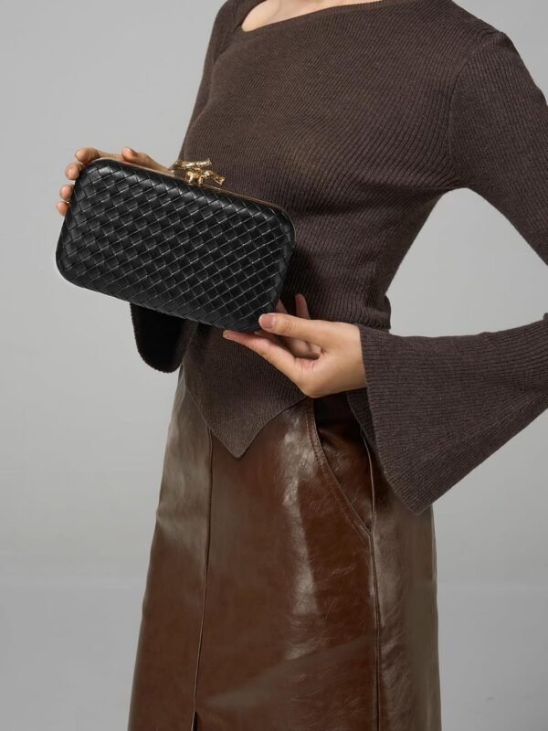 Clutch Purses for Women Evening/Wedding Chic Woven Bag Forma...
