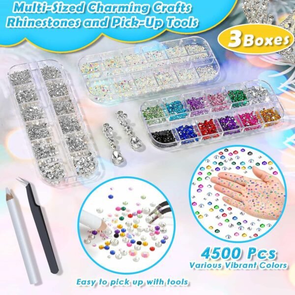 shynek B7000 Jewelry Glue with Rhinestones for Crafts, 6300P...