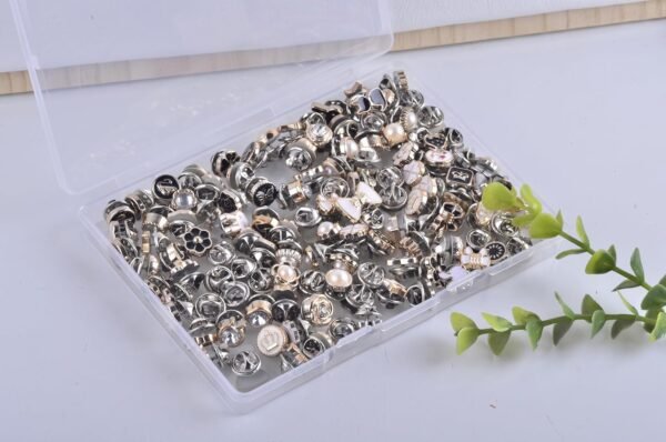 Charms for Socks 120pcs Random Pearl Brooch Buttons Rhinesto...