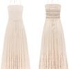R.Vivimos Womens Summer Boho Sexy Backless Long Dresses