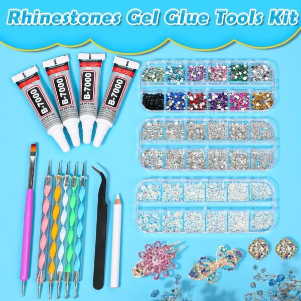 shynek B7000 Jewelry Glue with Rhinestones for Crafts, 6300P...