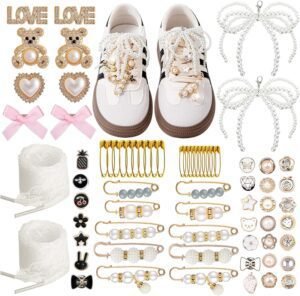 72 Pcs Sneaker Charms, Shoelace Charms For Sneakers, Pearl R... 72 Pcs Sneaker Charms, Shoelace Charms For Sneakers, Pearl R...
