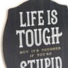 John Wayne Life is Tough Wood Wall Decor - Funny John Wayne ...