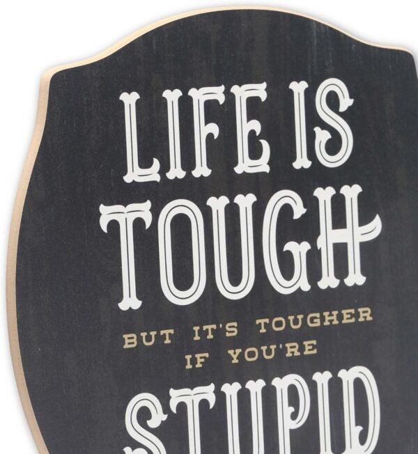 John Wayne Life is Tough Wood Wall Decor - Funny John Wayne ...