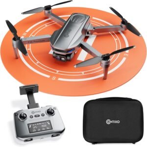 Contixo F28 Premium Two-Axis Gimbal Drone for Adults – 4K Zoom Camera, Brushless Motor, 23 Min Flight, Accurate GPS, Auto Return, Follow Me, 110° Wide-Angle FPV, Portable Foldable Drone for Beginners