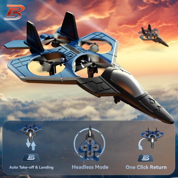81YxrAc7dRL._AC_SL1500_.jpg BEZGAR RC Fighter Airplane丨F-22 Raptor Mini Drone Remote Control Jet Plane Stunt Drone for Adults & Kids Toy with Light Gift for Kids Beginner