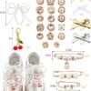 Yawlsow 40 Pcs Shoe Charms for Sneakers Junk Charms for Wome...