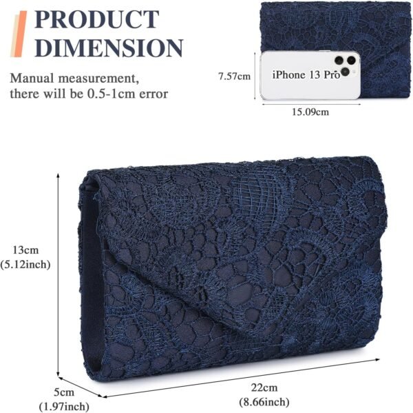 UBORSE Evening Bag Lace Clutch Purse for Women Formal Elegan...