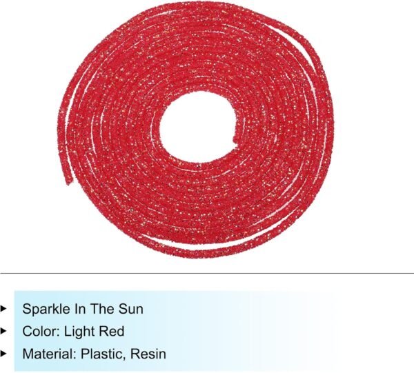 MECCANIXITY 5 Yard 6mm 0.24 inch Glitter Sequins Rope Sequin...