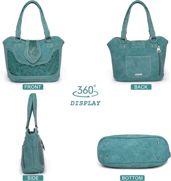 Montana West Western Tote Bag for Women Tooled Shoulder Bag ...