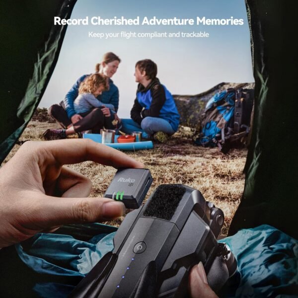 Ruko R111S RC Aircraft GPS Tracker/Finder with Beeper, Light Weight RID Module with Buzzer for FAA Regulation, Spare Part for FPV Drone, FAA Compliant Remote ID Module for Drone, 3 Hours Battery Time