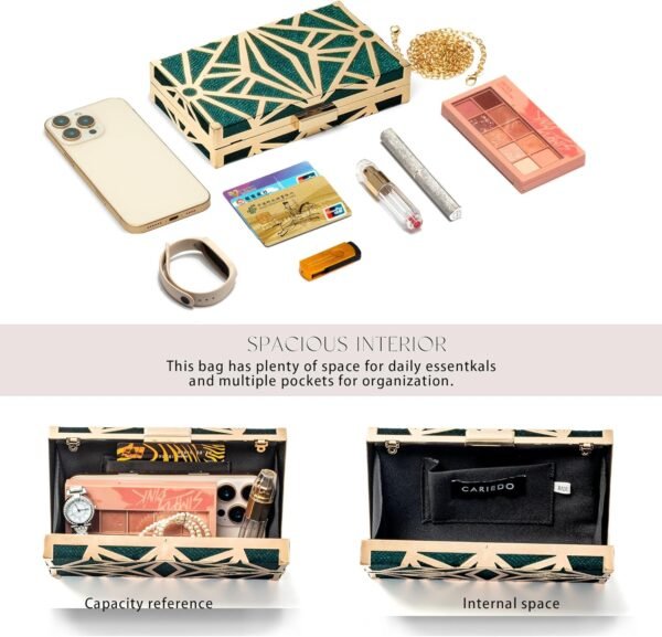 CARIEDO Women Evening Bag Elegant Clutch Purse Exquisite Vel...