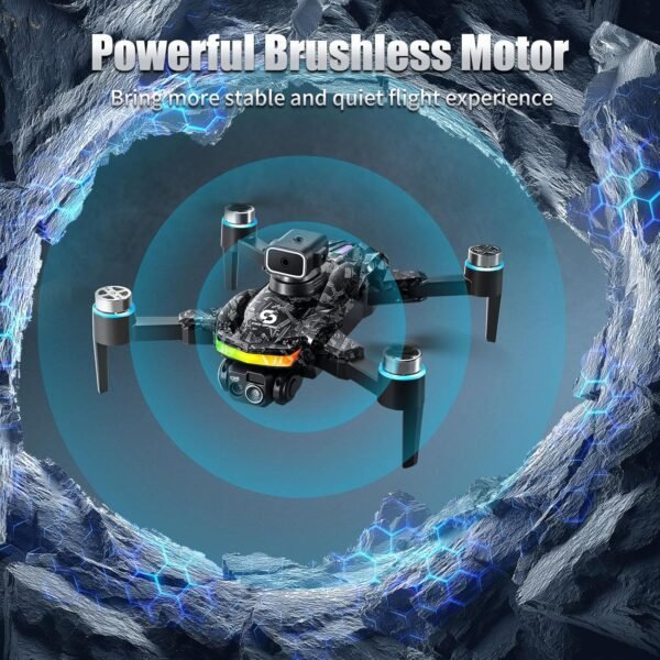 Remote with Screen Drone with Camera for Adult,1080P RC Drone with Flashing Lights,Smart Obstacle Avoidance FPV for Beginners with 8G Flashdrive and Card Reader