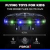 Force1 Scoot LED Hand Operated Drone for Kids or Adults - Hands Free Motion Sensor Mini Drones, Easy Indoor Flying Orb Ball Small UFO Toy for Boys and Girls (Green/Blue)