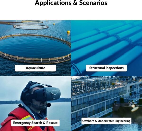 QYSEA FIFISH V6 Expert M200A Underwater Drone with Robotic Arm, AI Vision Lock Portable ROV with Q-Interface, Underwater Robot with Industrial Case, 6 Hours Working Time, 4K Camera, 660ft Dive