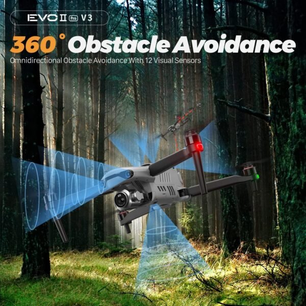 81zH0gJOAL._AC_SL1500_.jpg Autel Robotics EVO 2 PRO V3, Son-y 1" CMOS Sensor & 12-Bit Image 6K HDR Video EVO II Pro V3 Rugged Bundle, Moonlight Algorithm 2.0, 40 Minutes, 15KM Transmission, 360° Obstacle, SkyLink 2.0