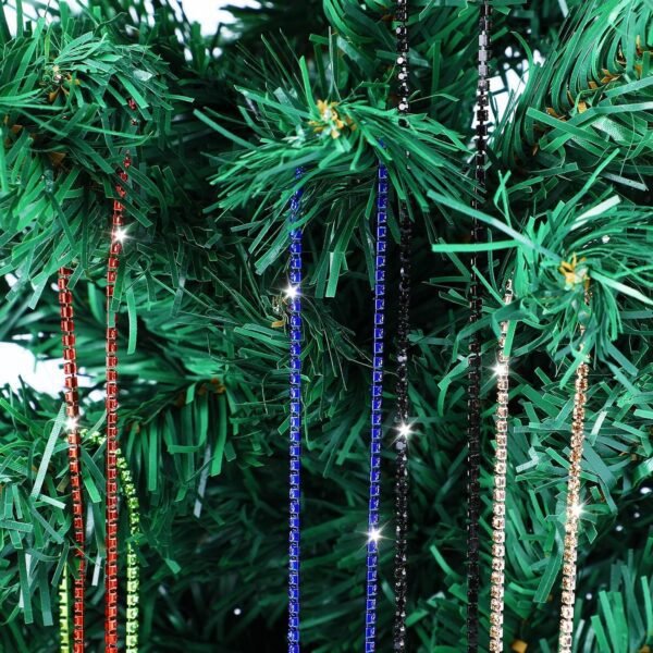 Crystal Rhinestone Close Chain Trim,10 Yards/Roll of 2mm Rhi...