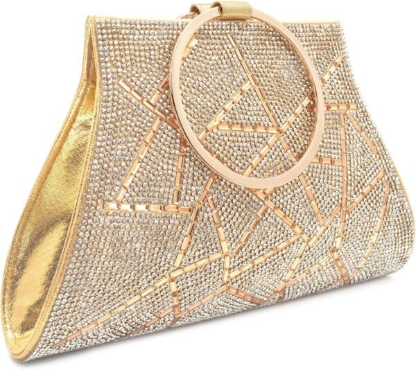 Crystal Clutch Purses Bride and Bridesmaid Handbag Elegant W...