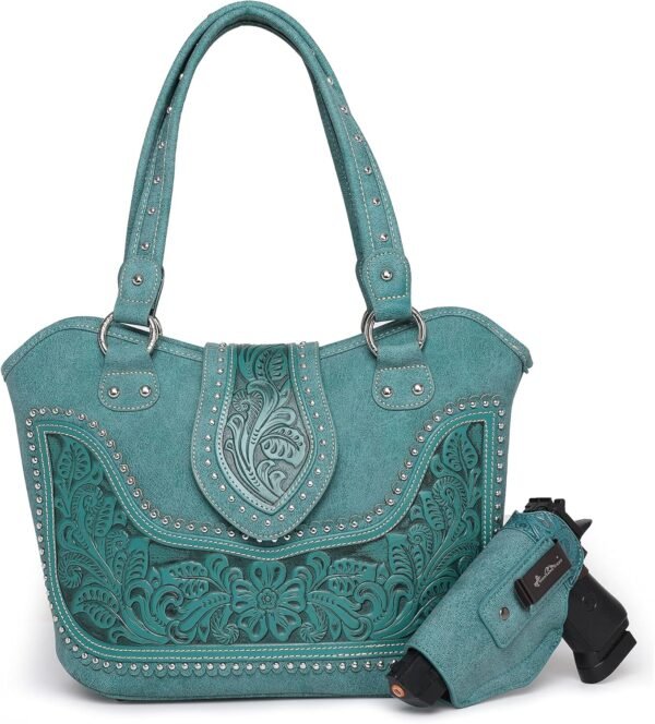 Montana West Western Tote Bag for Women Tooled Shoulder Bag ...