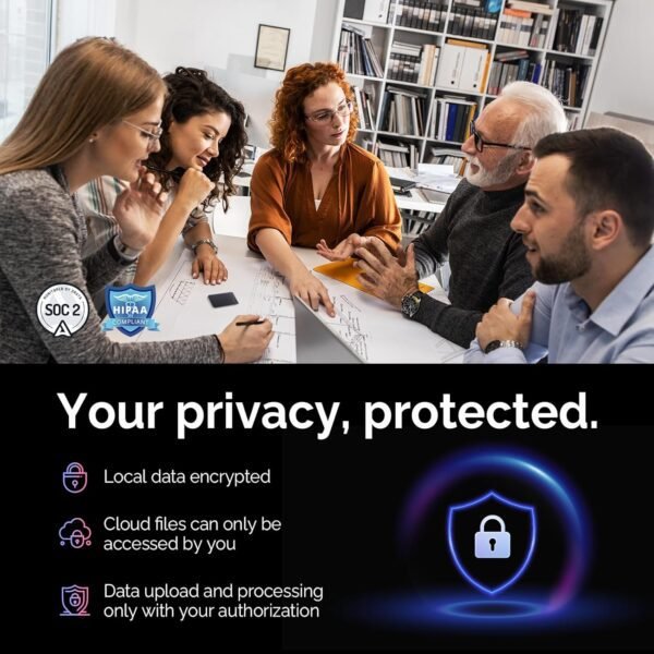 1751985174_71sNF3zAHcL._AC_SL1500_.jpg AI Voice Recorder, PLAUD Note Voice Recorder w/Case, App Control, Transcribe & Summarize with AI Technology, Support 112 Languages, 64GB Memory, Audio Recorder for Lecture, Meeting, Call, Interview