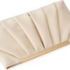 Clutch Purse Dressy Pleated Formal Evening Bag Simple Classy...