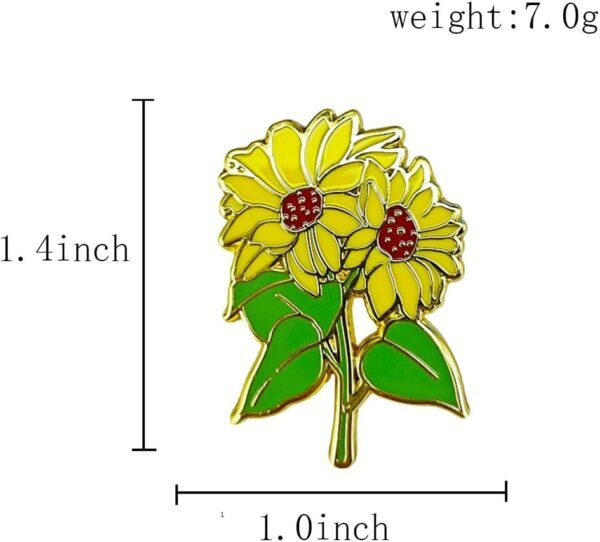 Cute Floral Kawaii Pins Alloy Enamel Lapel Pin for Clothing ...