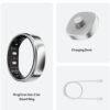 RingConn Gen 2 Air, Ultra-Thin AI Smart Ring, 10-Day Battery Life, Fitness/Sleep/Stress/HR Tracker for Women&Men, No App Fee for Standard Features, iOS & Android Compatible (Size 10, Galaxy Sliver)