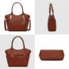 MKF Collection Tote Satchel Handbag for Women: PU Leather Sh...