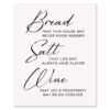 Bread Salt Wine Sign, Farmhouse Wall Decor, It's A Wonderful...