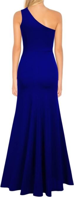 WOOSEA Women's One Shoulder Sleeveless Split Bodycon Mermaid...