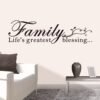 Motivational Home Wall Decals for Bedroom: Inspirational Fam...