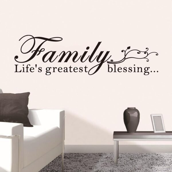 Motivational Home Wall Decals for Bedroom: Inspirational Fam...