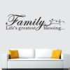 Motivational Home Wall Decals for Bedroom: Inspirational Fam...
