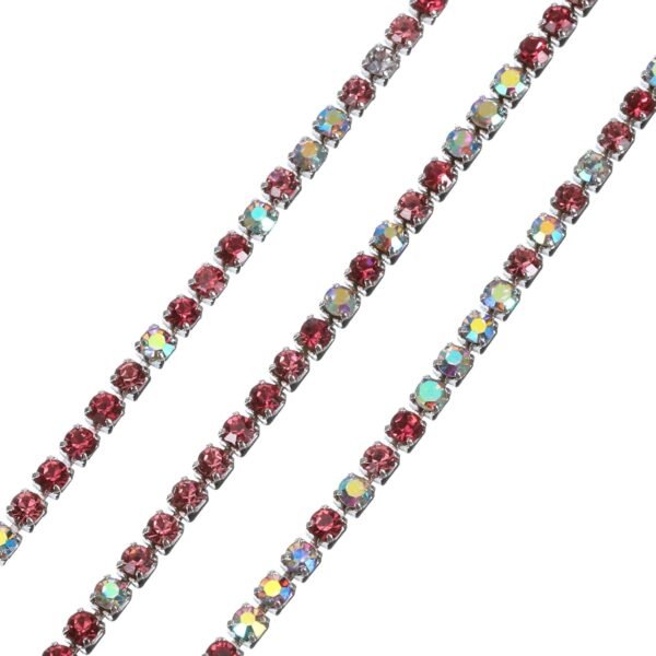 uxcell 10 Yard Crystal Rhinestone Chain, 2.0mm Sew on Close ...