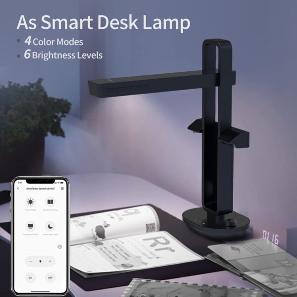 61DxD0ipICL._AC_SL1500_.jpg CZUR Aura Pro Book & Document Scanner,Capture A3 & A4, Auto-Flatten & Deskew Powered by AI Technology, Foldable & Portable, Compatible with Windows & Mac OS