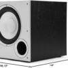 Polk Audio PSW10 10" Powered Subwoofer – Power Port Technology, Up to 100 Watts, Big Bass in Compact Design, Easy Setup with Home Theater Systems, Timbre-Matched with Monitor & T-Series Polk Speakers