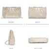 Dasein Elegant Pleated Evening Clutch Bags for Women Formal ...