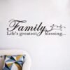 Motivational Home Wall Decals for Bedroom: Inspirational Fam...