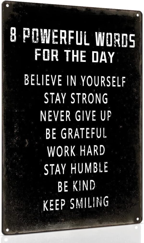 ALKB Inspirational Wall Art Metal Sign 8 x 12 Inch, Inspirin...