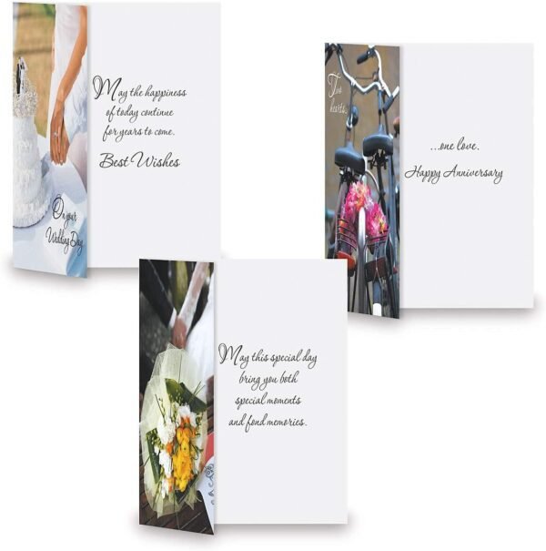 Wedding and Anniversary Greeting Cards Value Pack - Set of 2...