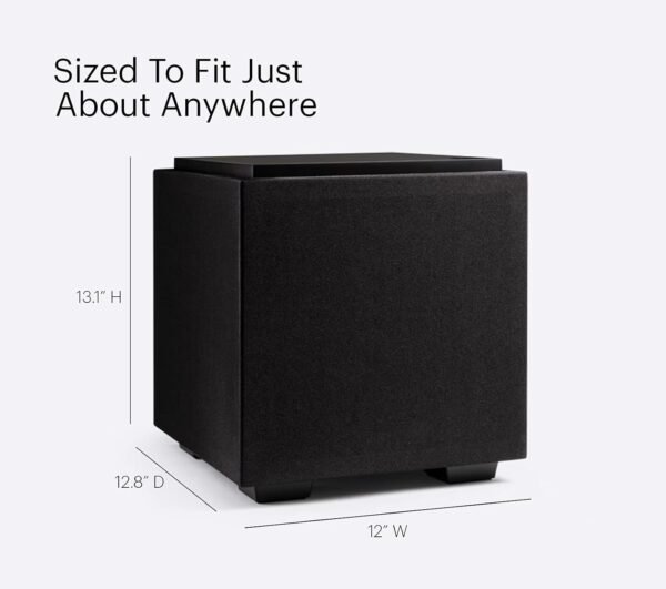 61WMfZrwXXS._AC_SL1500_.jpg Definitive Technology Descend DN8 8" Subwoofer (2021 Model) - Digitally Optimized for Movies & Music, New 3XR Architecture, 500W Peak Class D Amplifier & (2) Pressure-Coupled 8" Bass Radiators, Black