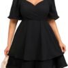 Pinup Fashion Women Graduation Dress Plus Size - Wedding Gue...