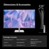 61eeVX5Ed9L._AC_SL1500_.jpg 32 Inch 4K Smart Monitor with Google TV System UHD 3440x2560P Hey Google Voice Remote Netflix Licensed Dolby Audio HDR KVM Technology WiFi Bluetooth 65W PD Type C Fast Charger VESA Support