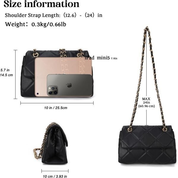 Gladdon Quilted Crossbody Purses for Women Small Ladies Shou...