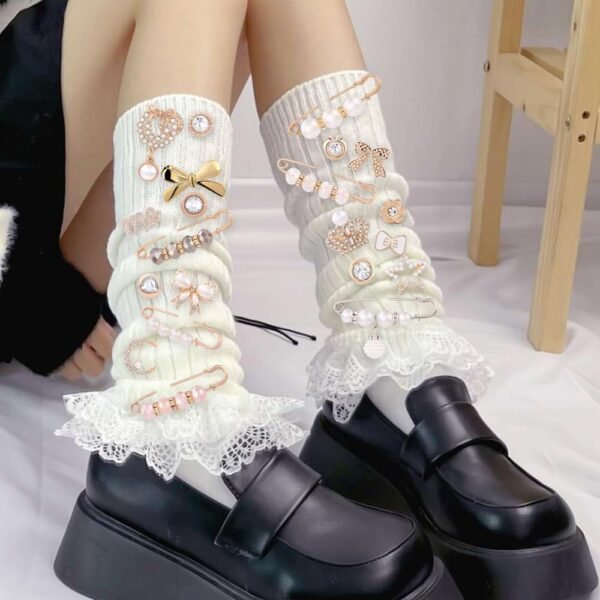 JOICEE 54 Pcs Shoe Charms Kit for Sneakers, Gold Brooches Pi...