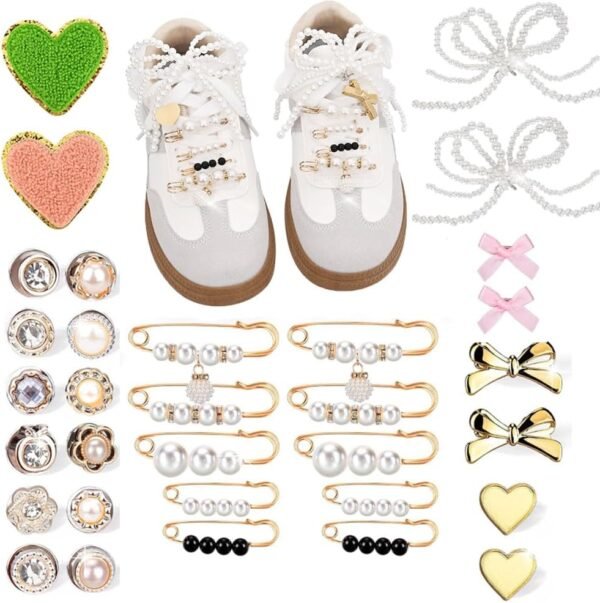32PCS Shoe Charms for Sneakers - Bling Shoe Charms, Women an...