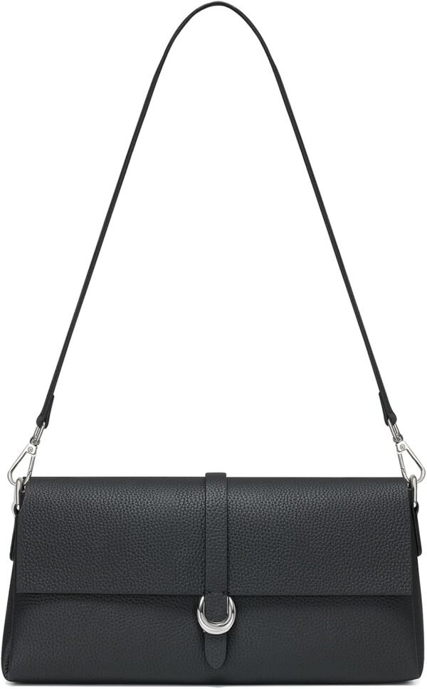 Genuine Leather Clutch Purses for Women Shoulder Bag Trendy ...